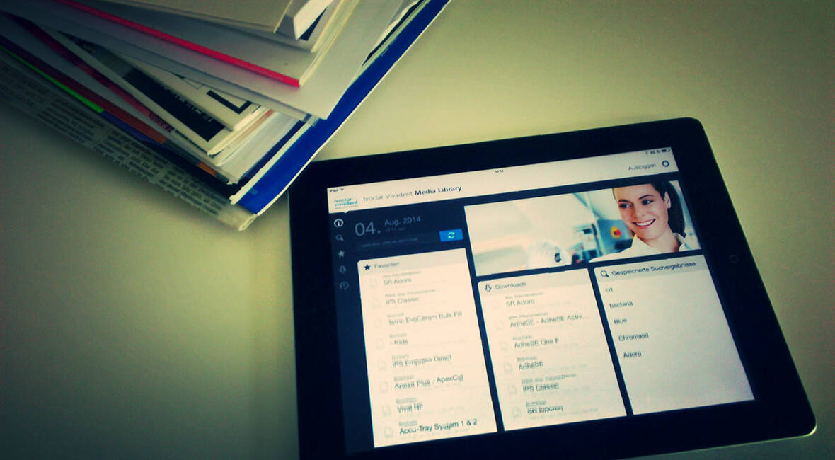 ALLE DOKUMENTE IM GRIFF! MIT DER MEDIA LIBRARY APP FÜR IVOCLAR VIVADENT