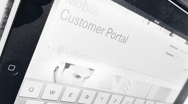 Header iPad-Applikation T-Systems