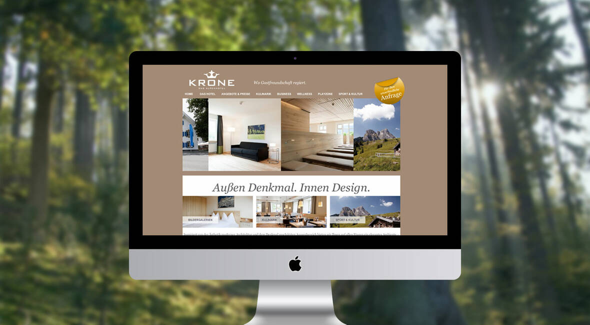 MASSIVE ART – Website-Relaunch für Alpenhotel Krone