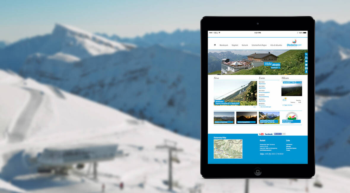 MASSIVE ART – Website-Relaunch für Diedamskopf Tourismus