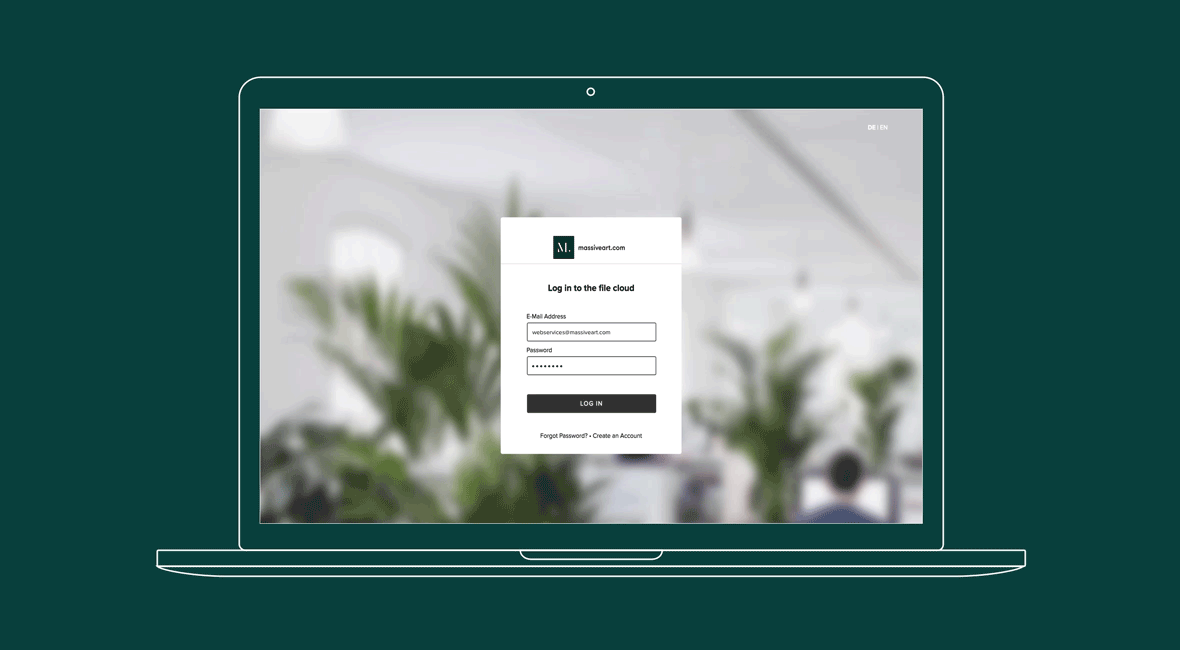 Sicherer Datenaustausch mit der yourfileshare-Solution MASSIVE ART