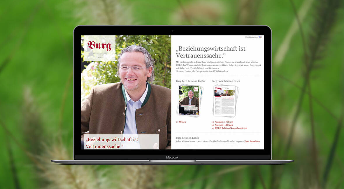 MASSIVE ART – Website-Relaunch für Burglech