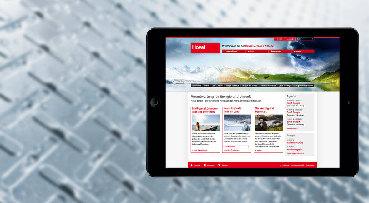 MASSIVE ART – Website-Relaunch für Hoval