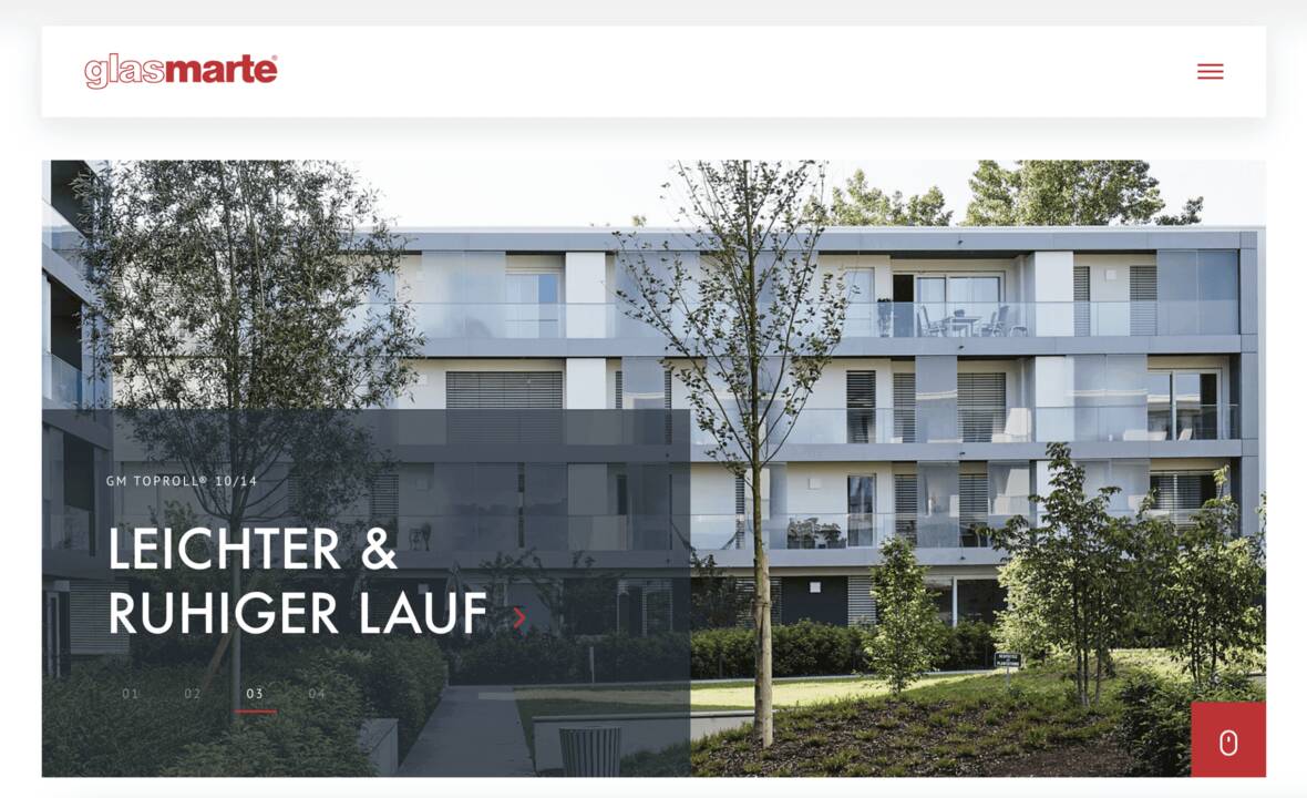 Glas Marte Website Glas Marte Website