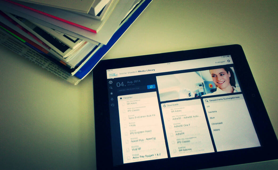 Alle Dokumente im Griff! Mit der MediaLibrary-App für Ivoclar Vivadent ALLE DOKUMENTE IM GRIFF! MIT DER MEDIA LIBRARY APP FÜR IVOCLAR VIVADENT