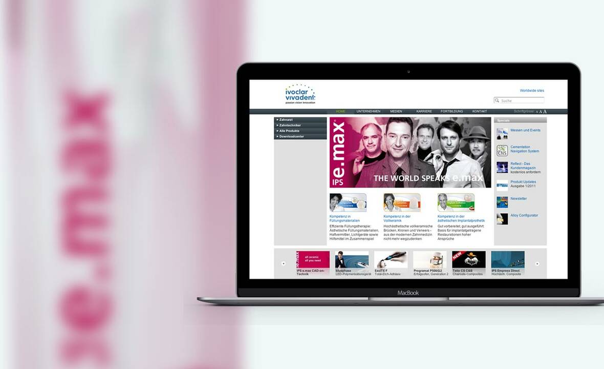MASSIVE ART – Website-Relaunch für Ivoclar MASSIVE ART – Website-Relaunch für Ivoclar