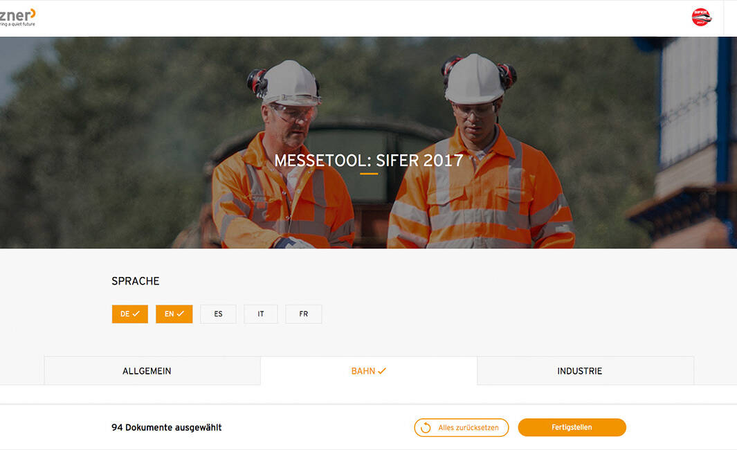 Interessenten erhalten direkt nach ihrem Messebesuch die gewünschten Unterlagen Getzner-Messetool Titelbild MASSIVE ART