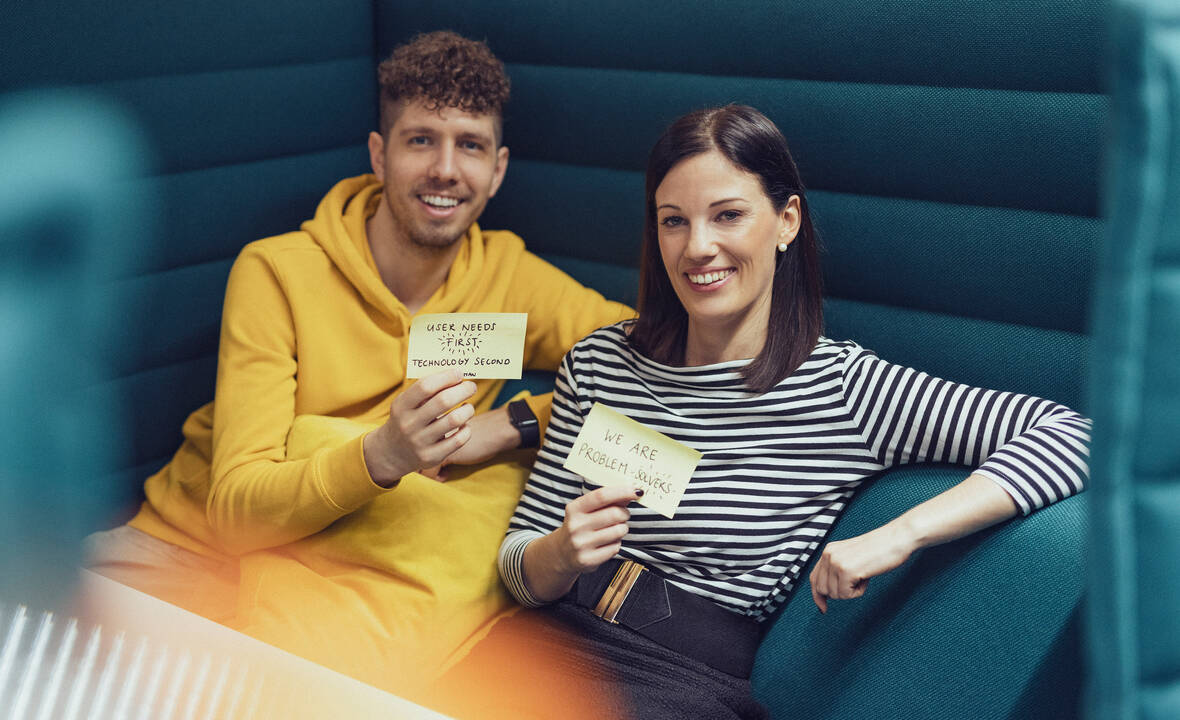Anna & Philipp begleiten Sie durch den Design Sprint. Designsprint - We are Problem Solvers