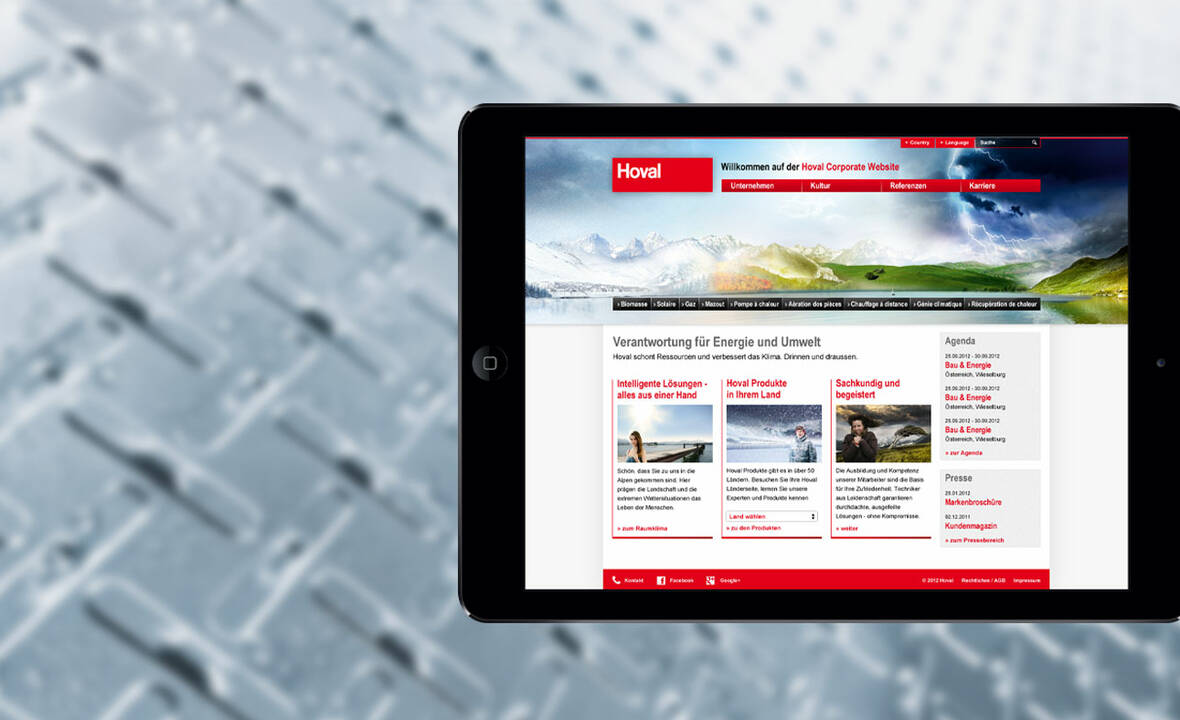 MASSIVE ART – Website-Relaunch für Hoval MASSIVE ART – Website-Relaunch für Hoval
