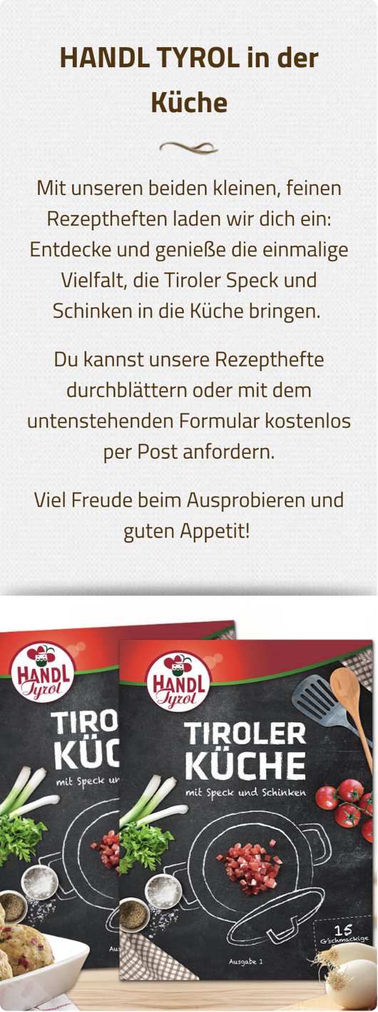 Handl Tyrol Rezeptheft
