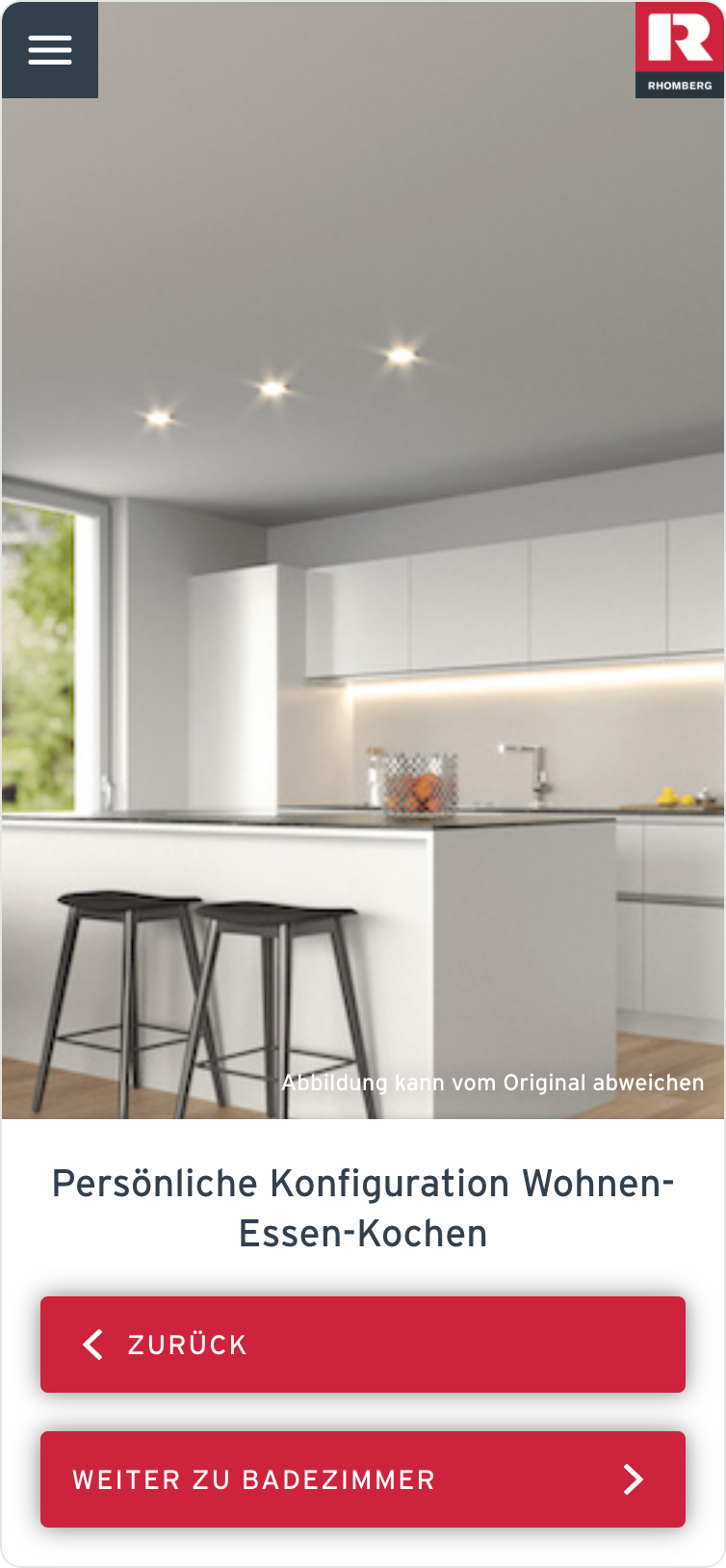 Rhomberg Bau Konfigurator