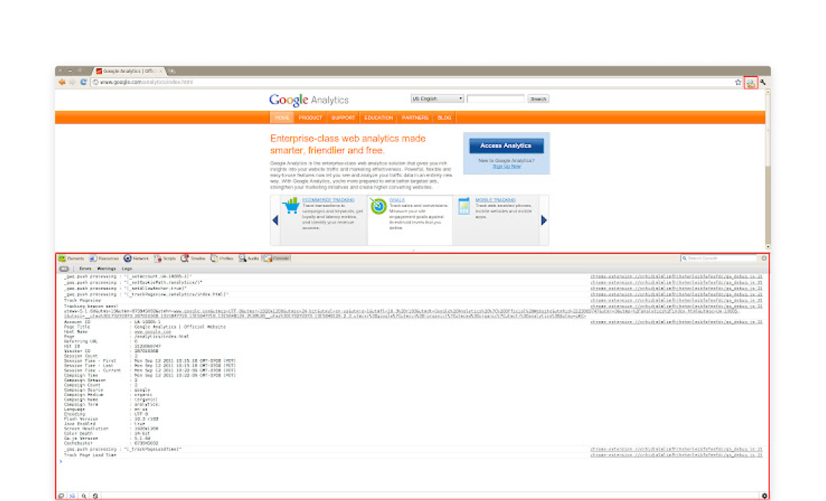 Google Analytics Debugger