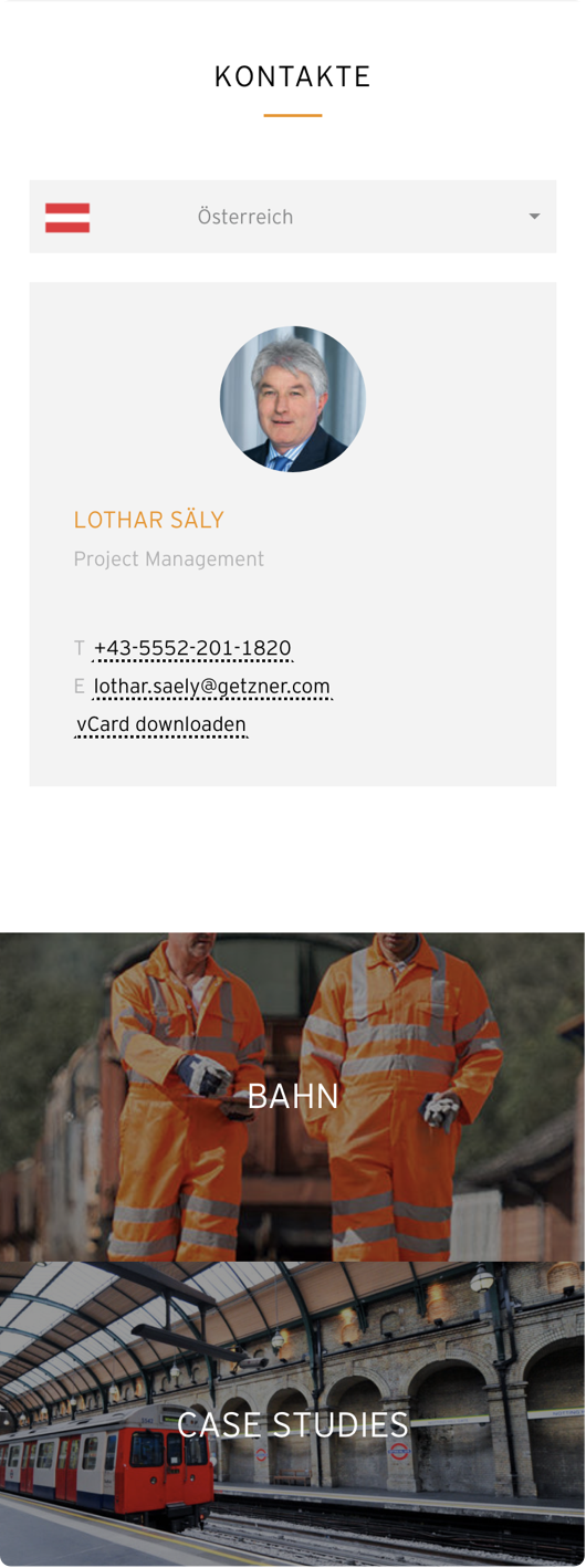 Getzner Werkstoffe Mobile Version Kontakt