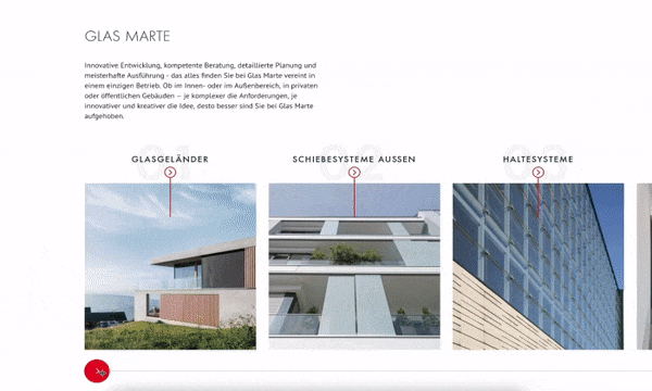 Glas Marte Website Animation