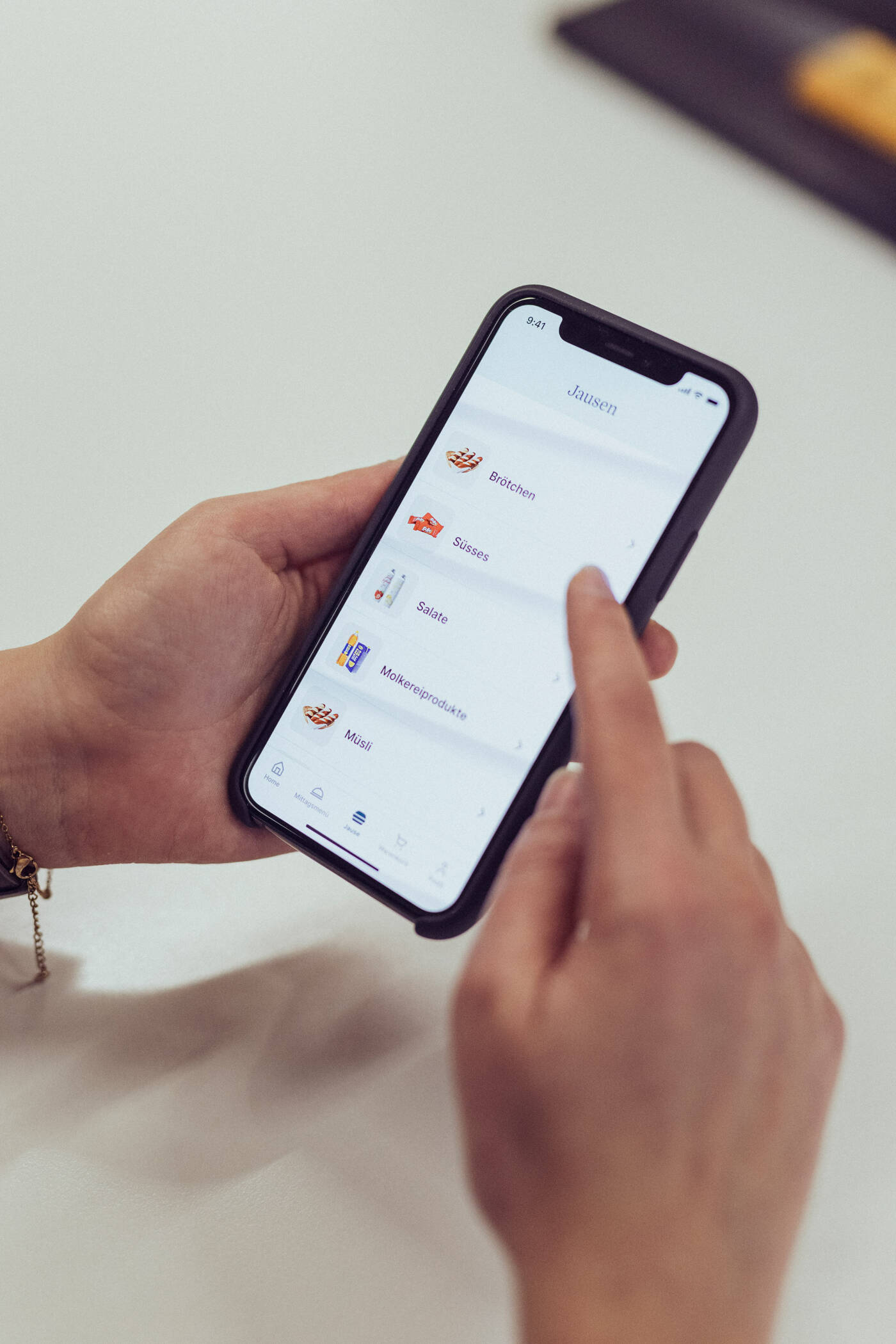Interface für Mobile Bestell-App Mobile Apps
