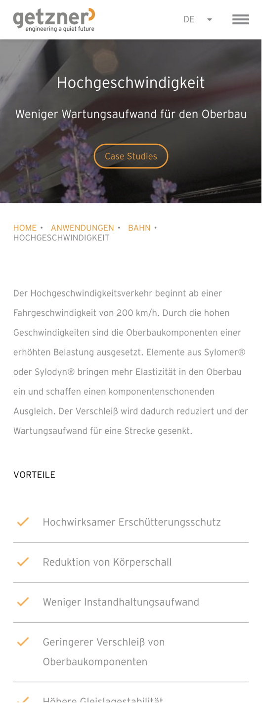 Getzner Werkstoffe Bahn 