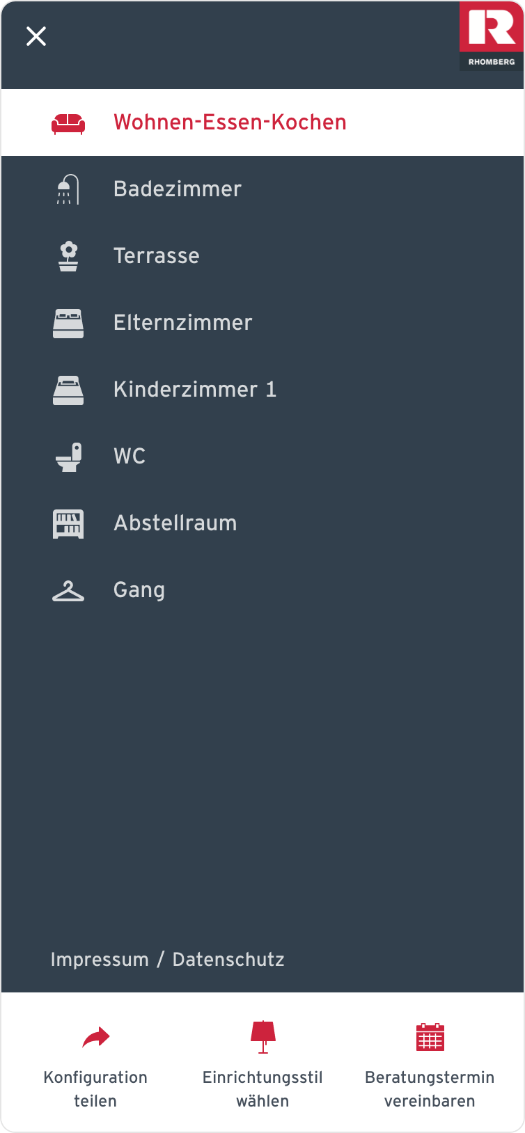Rhomberg Bau Konfigurator