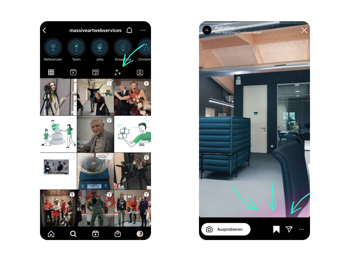 Filter über das Profil abspeichern meta-spark-effekt-speichern-02