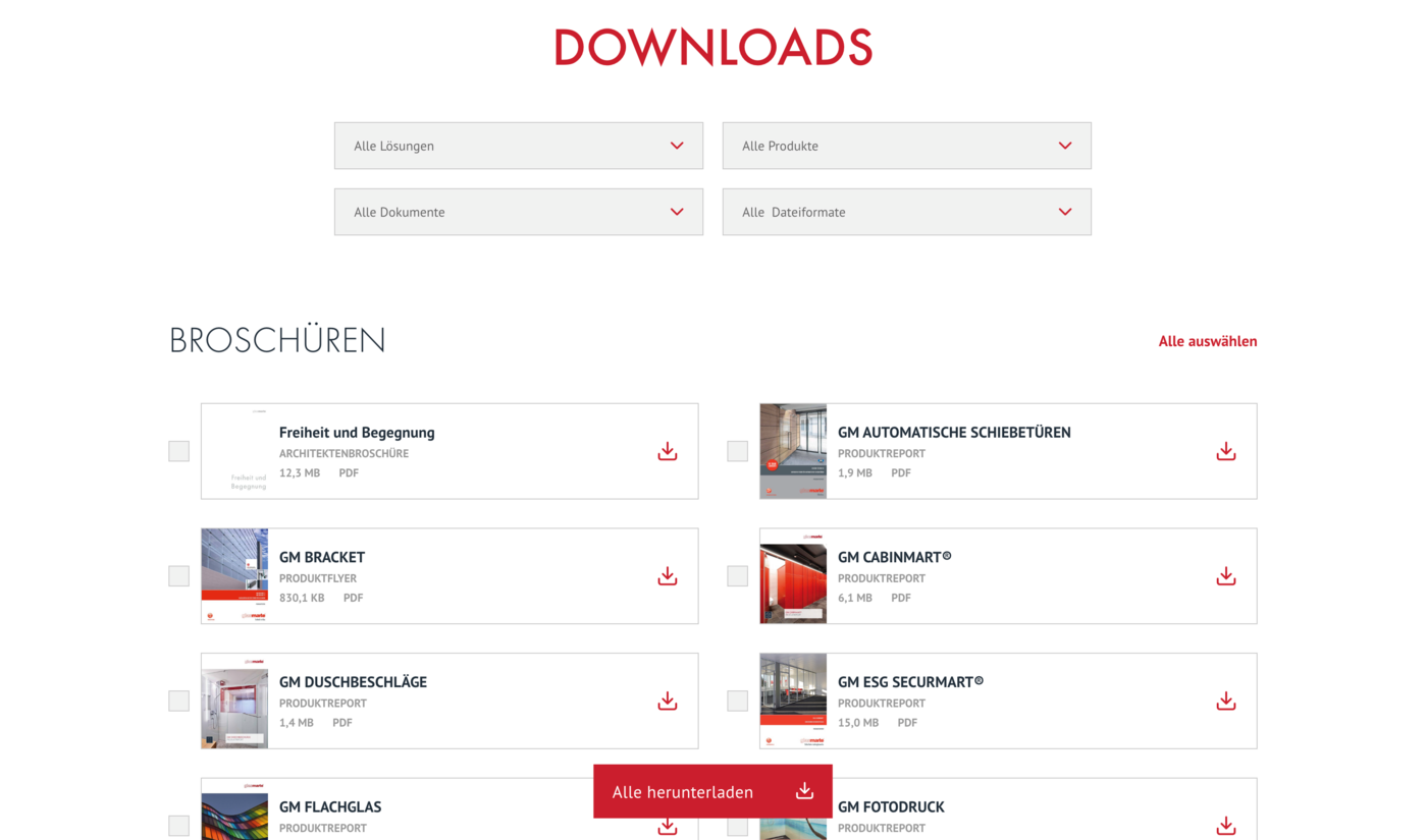 Glas Marte Website Downloads