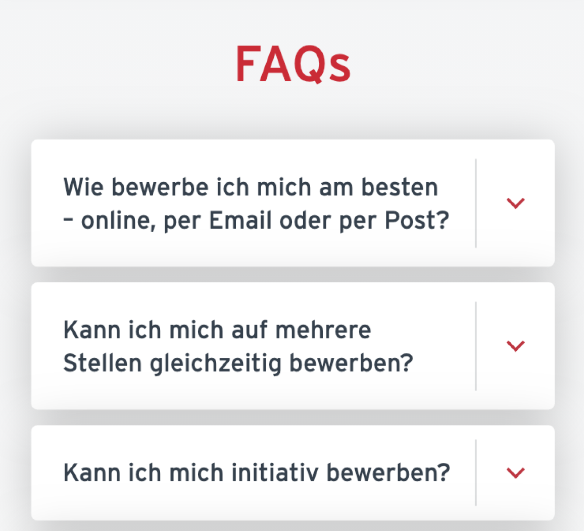 Rhomberg FAQ für "Structured Data" auf der Website Rhomberg FAQ