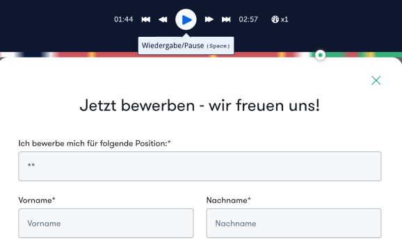 Anonymisierte Nutzung von Formularfeldern (in *-Form)