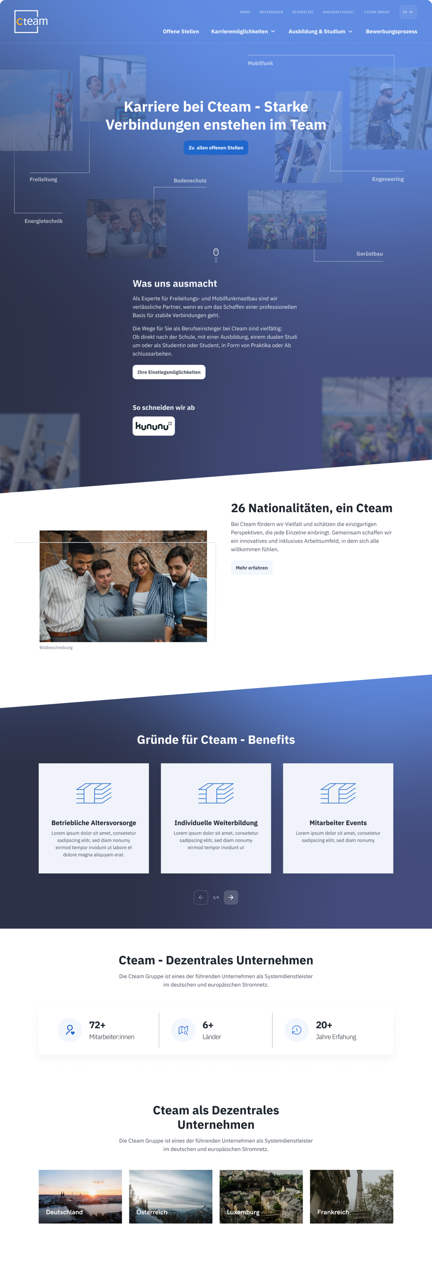 Cteam Landingpage HR