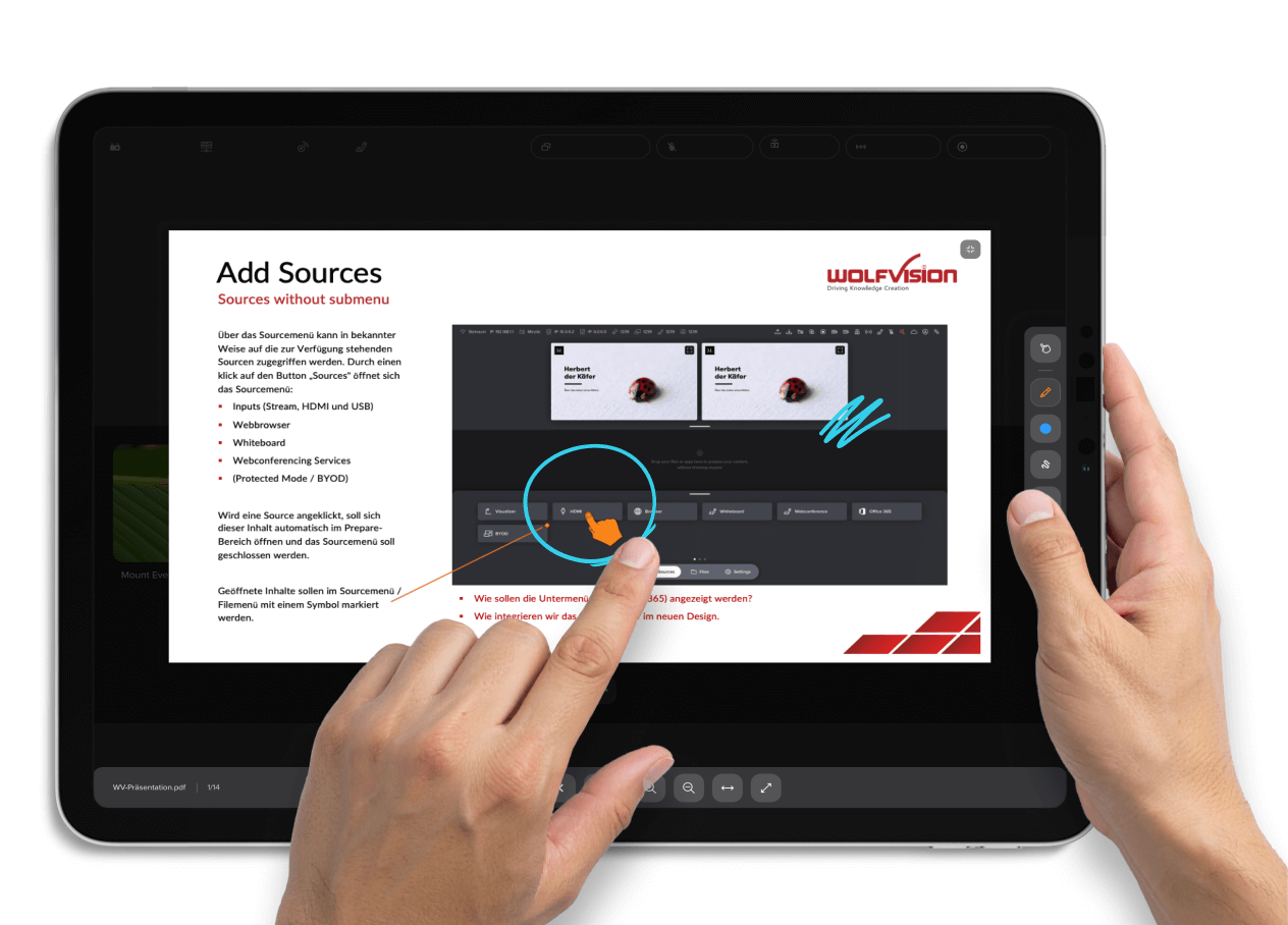 Wolfvision Example WolfVision Composer: Strategische Innovationsberatung