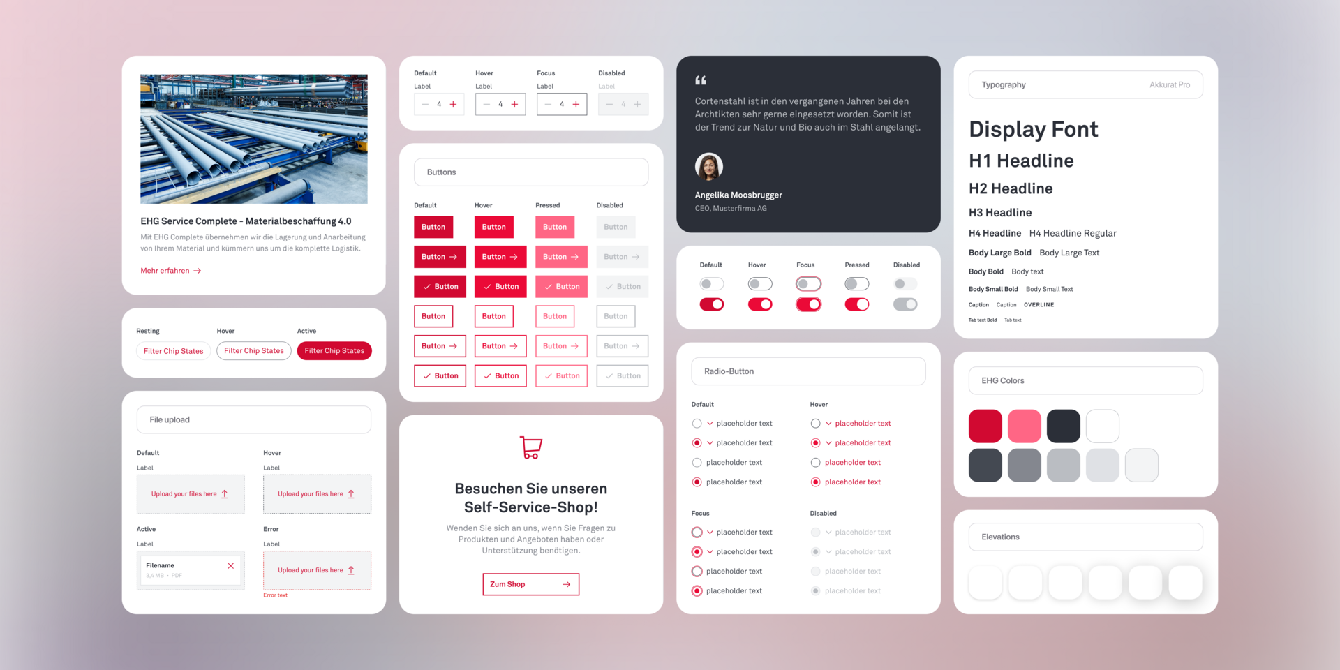 Das skalierbare Design-System für EHG