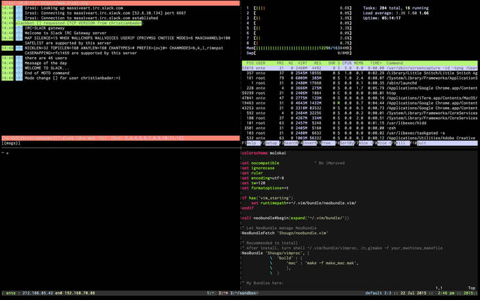Mouse-Free Development für Profis – tmux Mouse-Free Development für Profis – tmux
