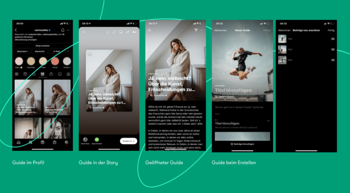 Instagram Guide Ansichten Instagram Guide Ansichten