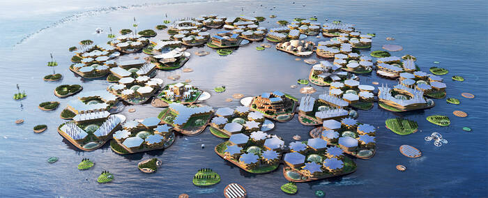 Quelle + Copyright: BIG, www.big.dk Trends zu Sustainable Living: Schwimmende Stadt