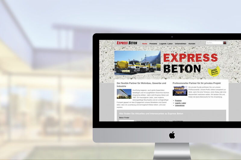 MASSIVE ART – Website-Relaunch für Expressbeton