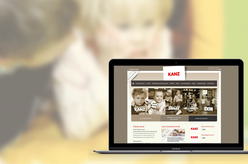 MASSIVE ART – Website für Kanz Kindermoden
