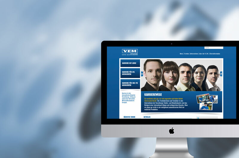 MASSIVE ART – Website für V.E.M – Vorarlberger Elektro- und Metallindustrie